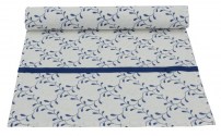 Tischläufer Blaue ranke Baumwolle 140x40 18.00